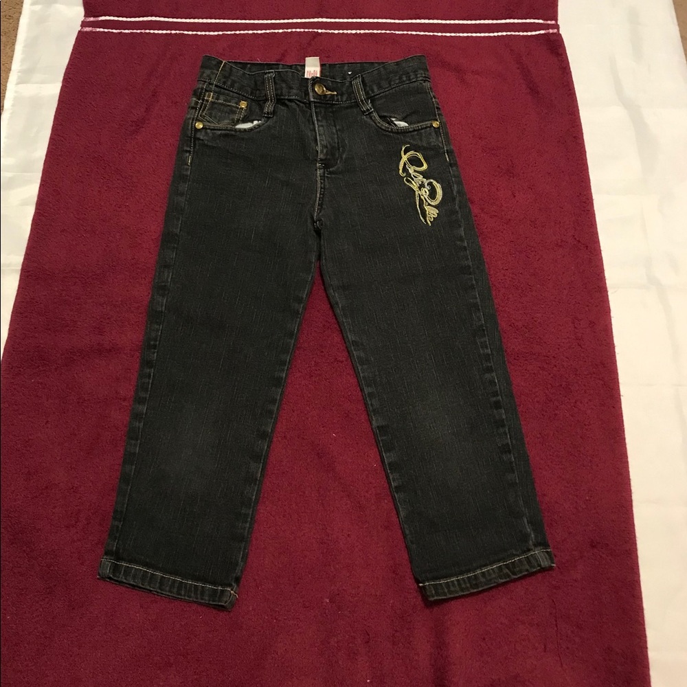 EUC Pelle Pelle Girl Jean Capris  Black Jeans